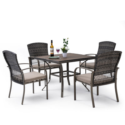 Pamapic outdoor dining table set (5 Pieces)