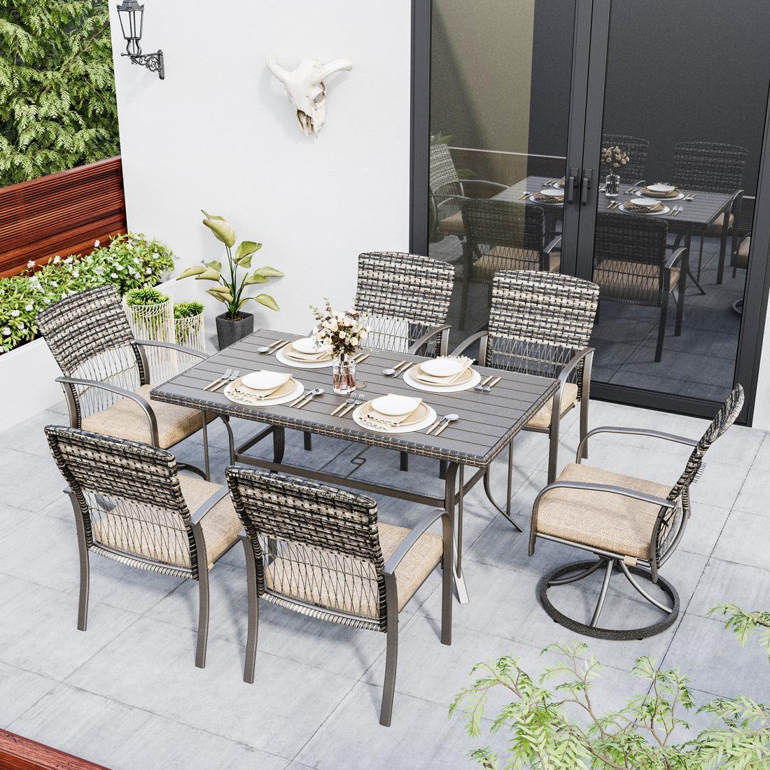 Outdoor Dining Table Set Assembly Guidance – Pamapic