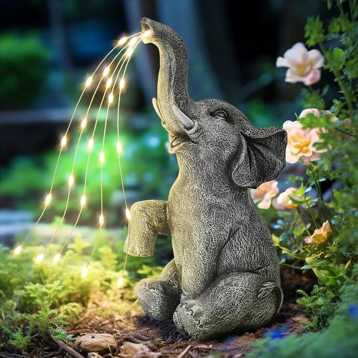 Gigalumi Solar Outdoor Elephant Statue (1 Pack), Excluded from any Promotions