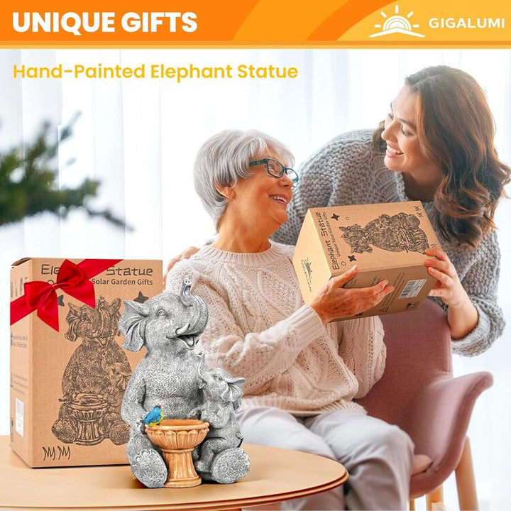 Gigalumi Solar Loving Elephant Yard Decoration (1 Pack), Excluded from any Promotions