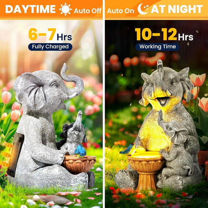 Gigalumi Solar Loving Elephant Yard Decoration (1 Pack), Excluded from any Promotions