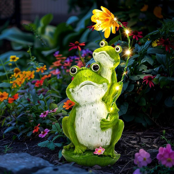 Gigalumi Solar Frog Garden Statue (1 Pack), Excluded from any Promotions