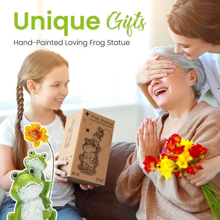 Gigalumi Solar Frog Garden Statue (1 Pack), Excluded from any Promotions