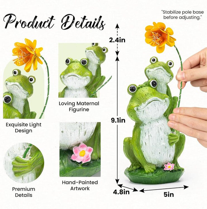 Gigalumi Solar Frog Garden Statue (1 Pack), Excluded from any Promotions