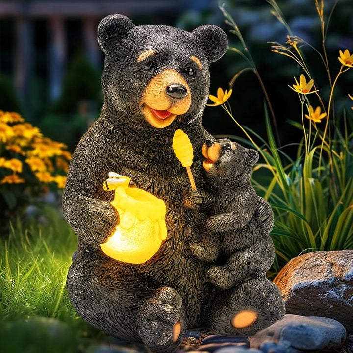 Gigalumi Solar Honey Bear Statue (1 Pack), Excluded from Any Promotions