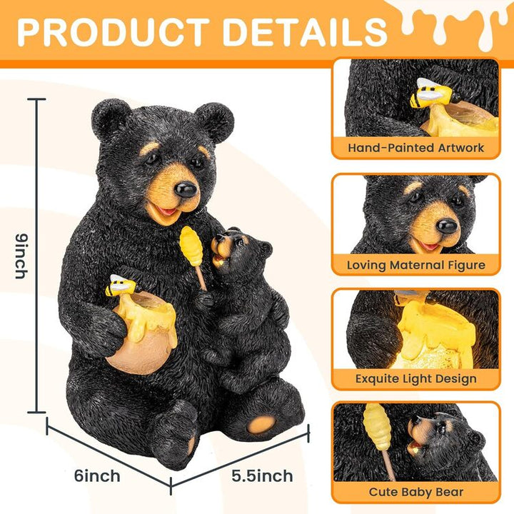 Gigalumi Solar Honey Bear Statue (1 Pack), Excluded from Any Promotions