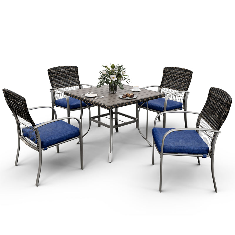 Pamapic Outdoor Dining Table Set (5 Pieces)