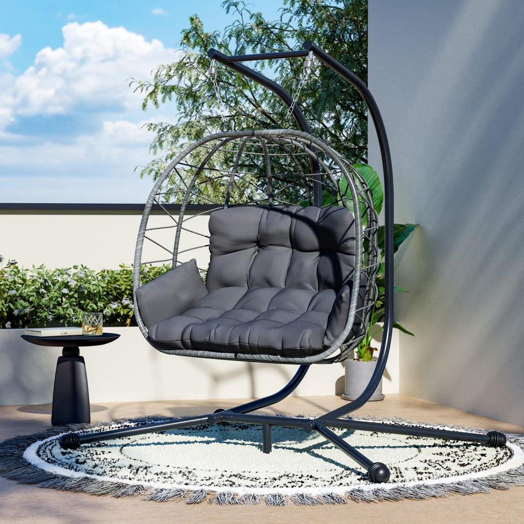 Pamapic Hanging Egg Chair with Stand