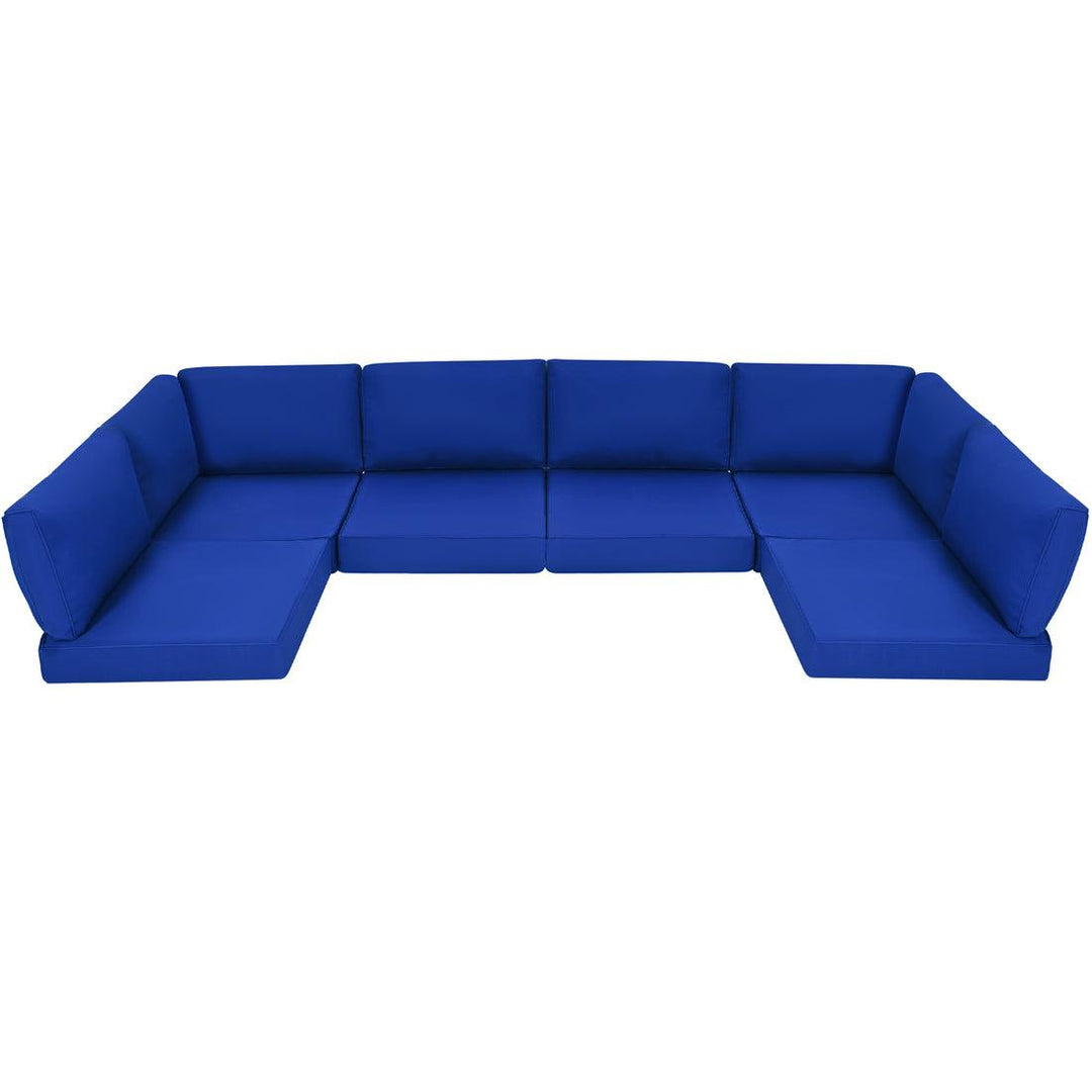 Pamapic 14 Pieces Replacement Cushions for Patio Furniture, Waterproof UV Resistant
