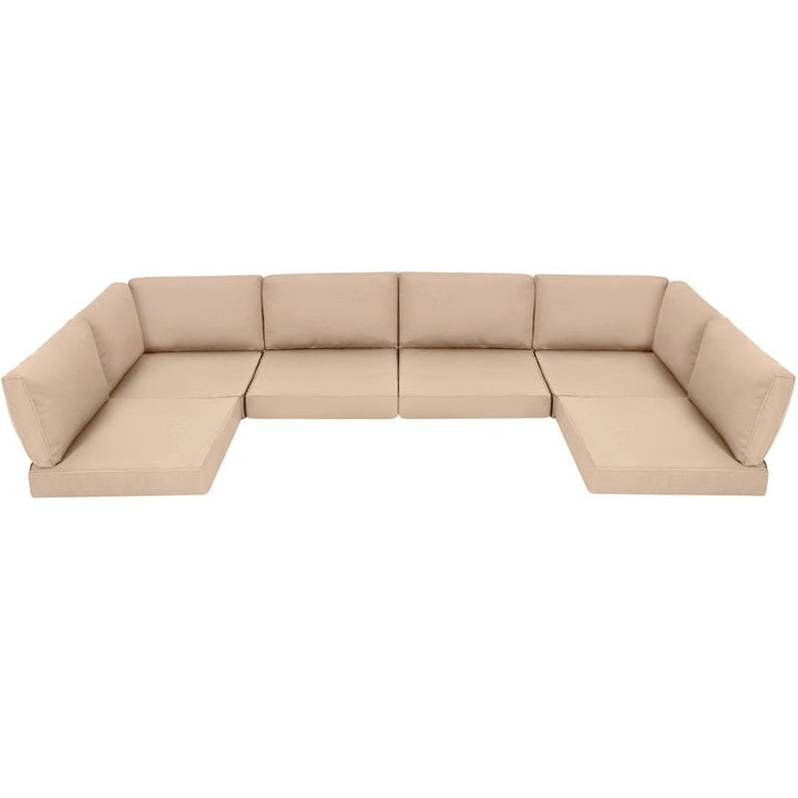 Pamapic 14 Pieces Replacement Cushions for Patio Furniture, Waterproof UV Resistant