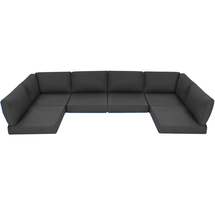 Pamapic 14 Pieces Replacement Cushions for Patio Furniture, Waterproof UV Resistant