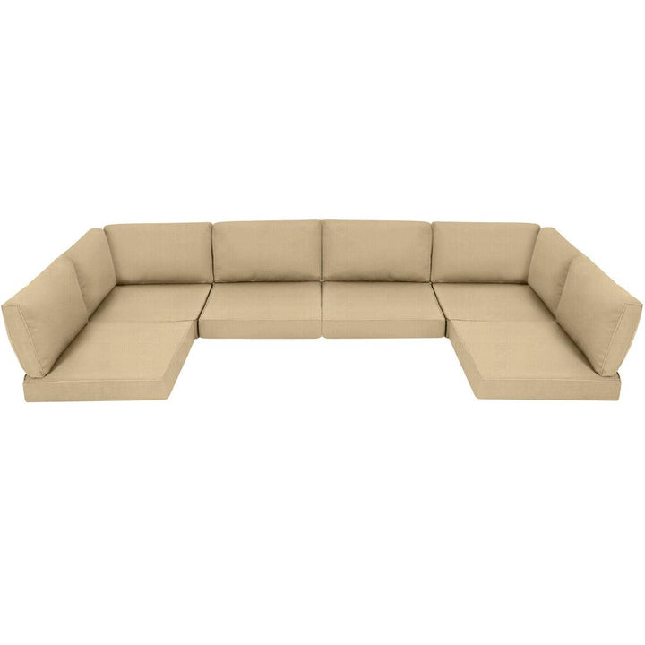 Pamapic 14 Pieces Replacement Cushions for Patio Furniture, Waterproof UV Resistant