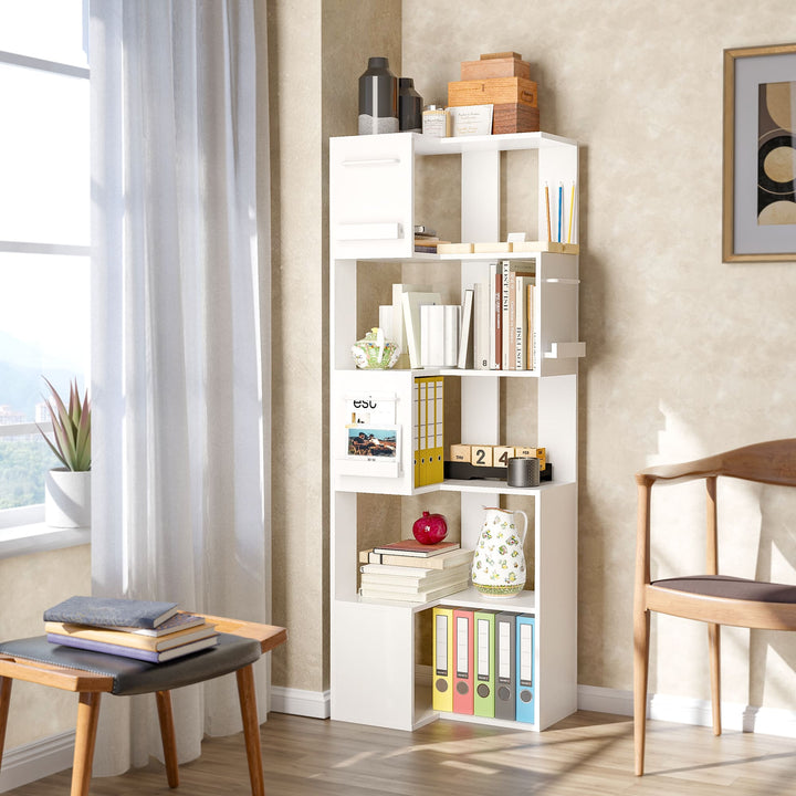 Pamapic 63" Corner Wall Shelf with 5 Tiers