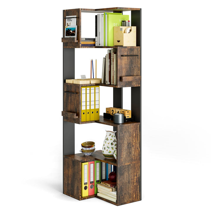 Pamapic 63" Corner Wall Shelf with 5 Tiers