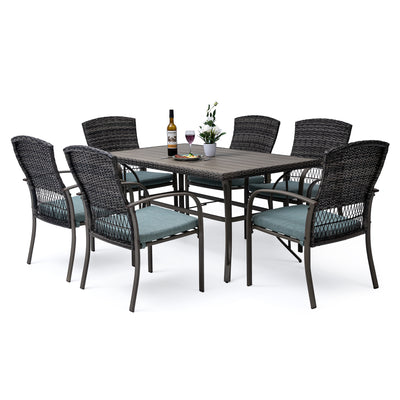Pamapic 7 pieces patio dining set