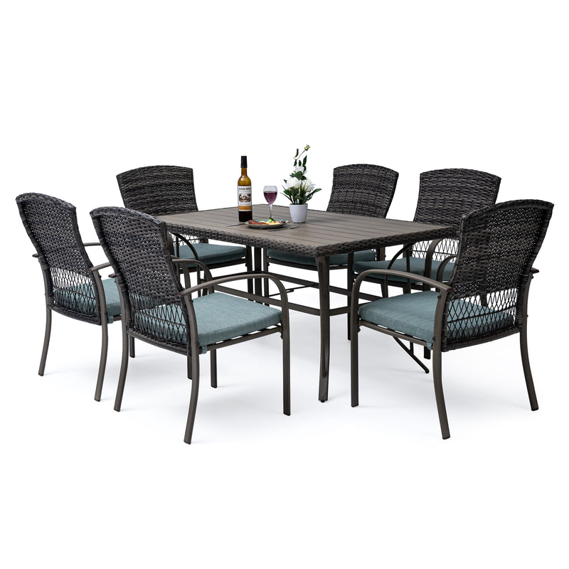 Pamapic 7 pieces patio dining set