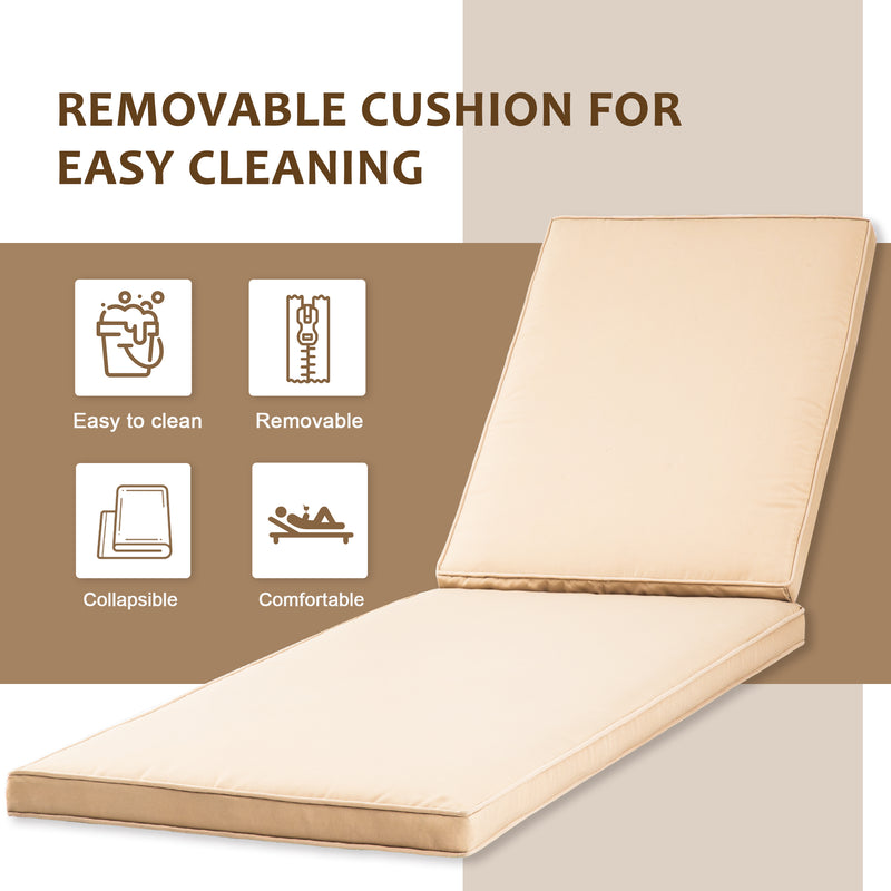 removable patio chair cushion for easy cleaning