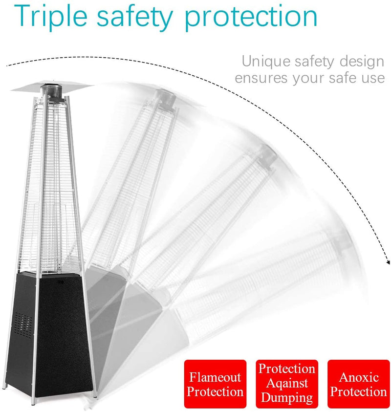 Pamapic Pyramid Flame Propane Patio Heater