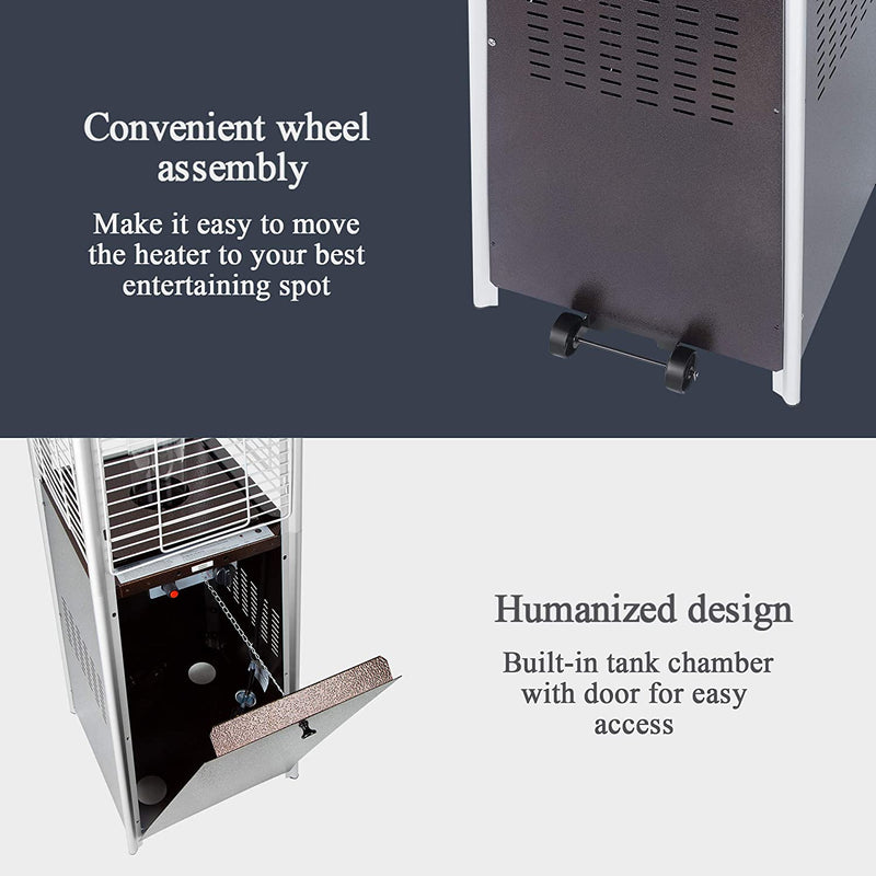 Pamapic Pyramid Flame Propane Patio Heater
