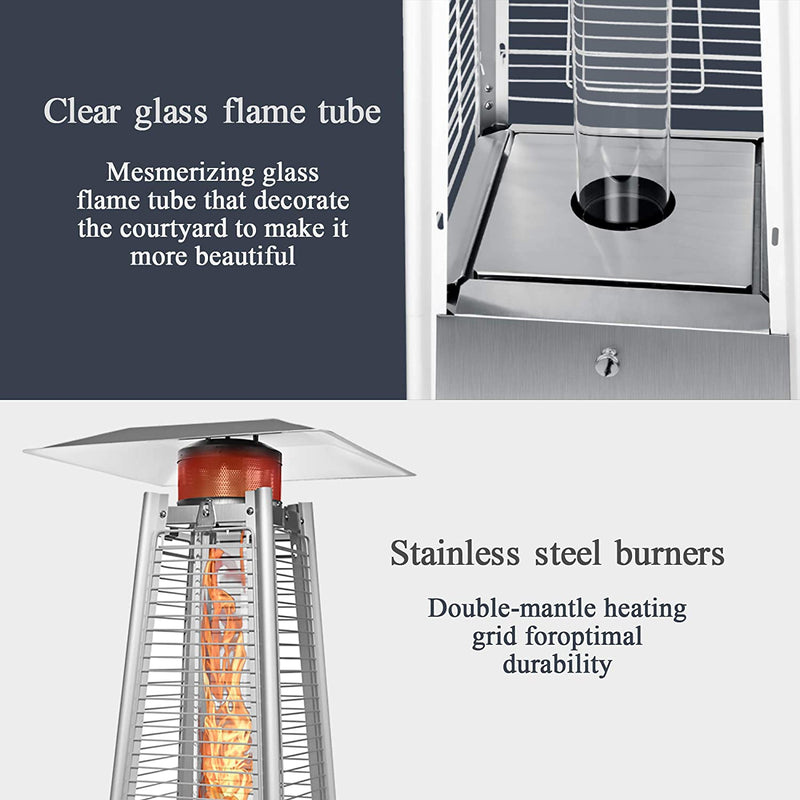 Pamapic Pyramid Flame Propane Patio Heater