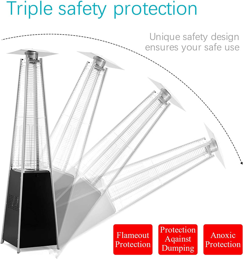 Pamapic Pyramid Flame Propane Patio Heater