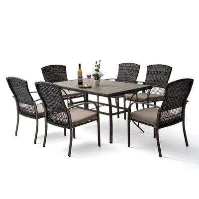 Pamapic 7 Piece Patio Dining Set