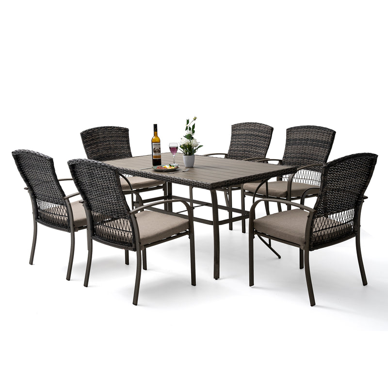 Pamapic 7 Piece Patio Dining Set